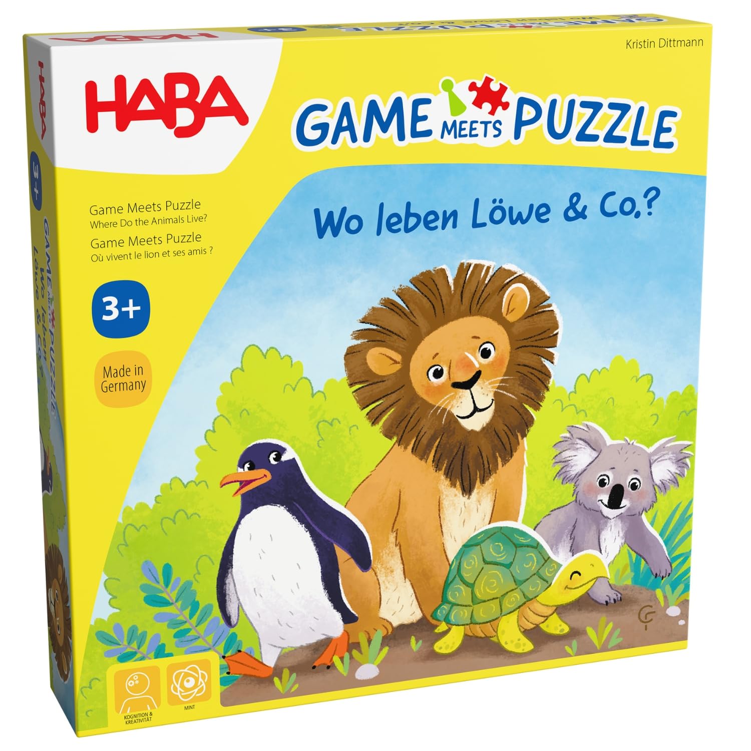 Haba Game meets Puzzle - Wo leben Löwe & Co.?