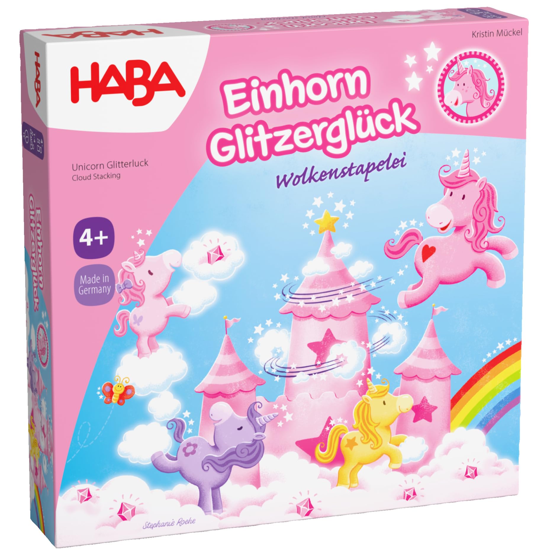 Haba Einhorn Glitzerglück - Wolkenstapelei