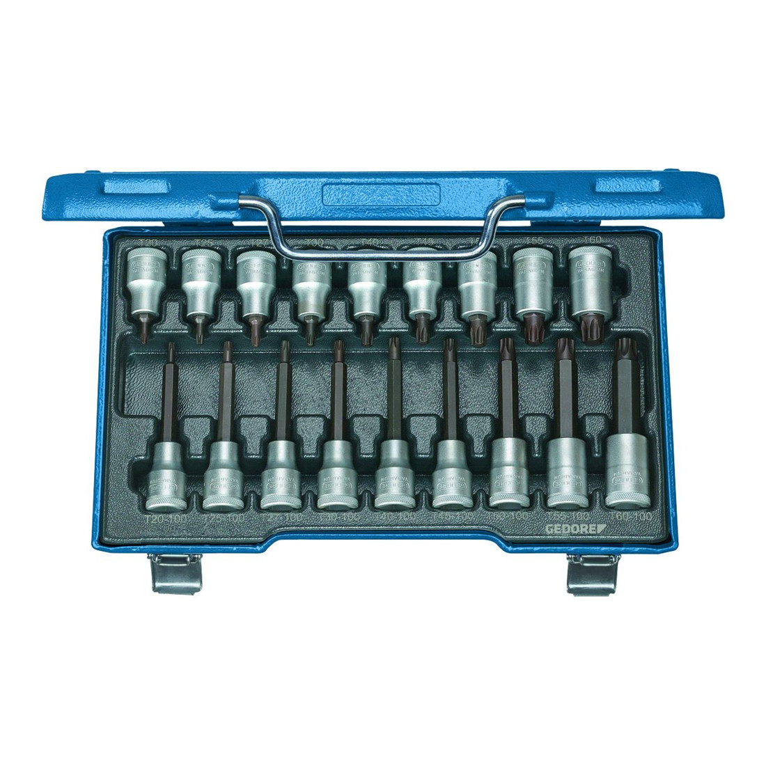 GEDORE Jeu de tournevis 1/2'' 18-tlg à l'intérieur du Torx T20-60