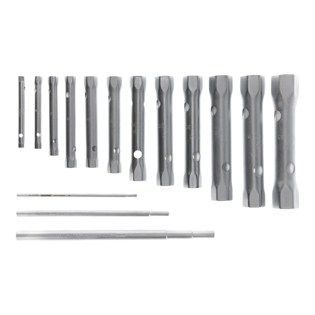 GEDORE Jeu de clés à douille double 12 pcs 6-32 mm