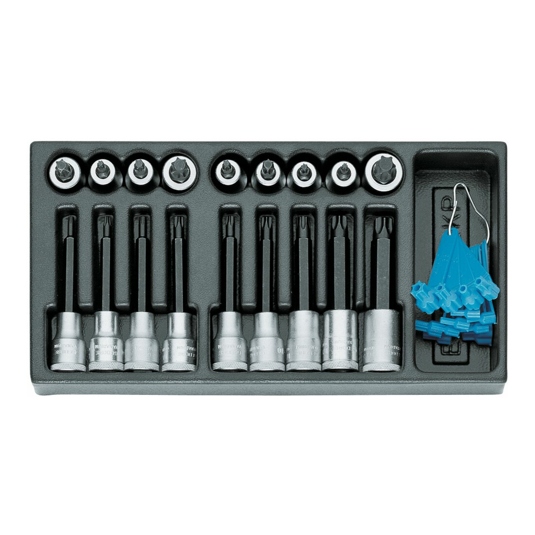 GEDORE Inserts de tournevis 1/2' dans le module 1/3 ES (1500 ES-ITX19 LKP)