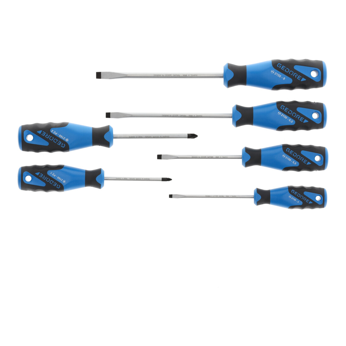 GEDORE 3C-Tournevis set 6 pcs IS 4-8 PZ 1-2