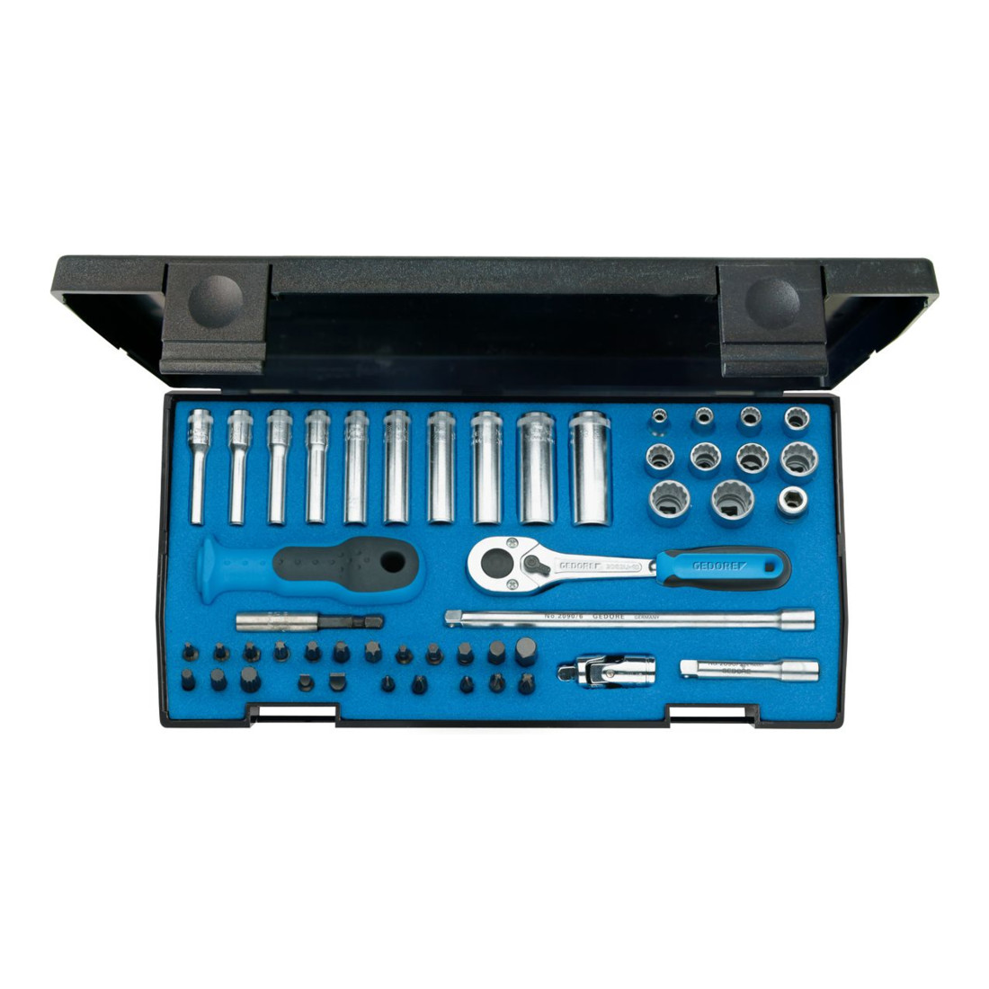 GEDORE Jeu de clés à douille 1/4' 49 pièces, UD-IN-IS-PH-PZ-TX-XZN
