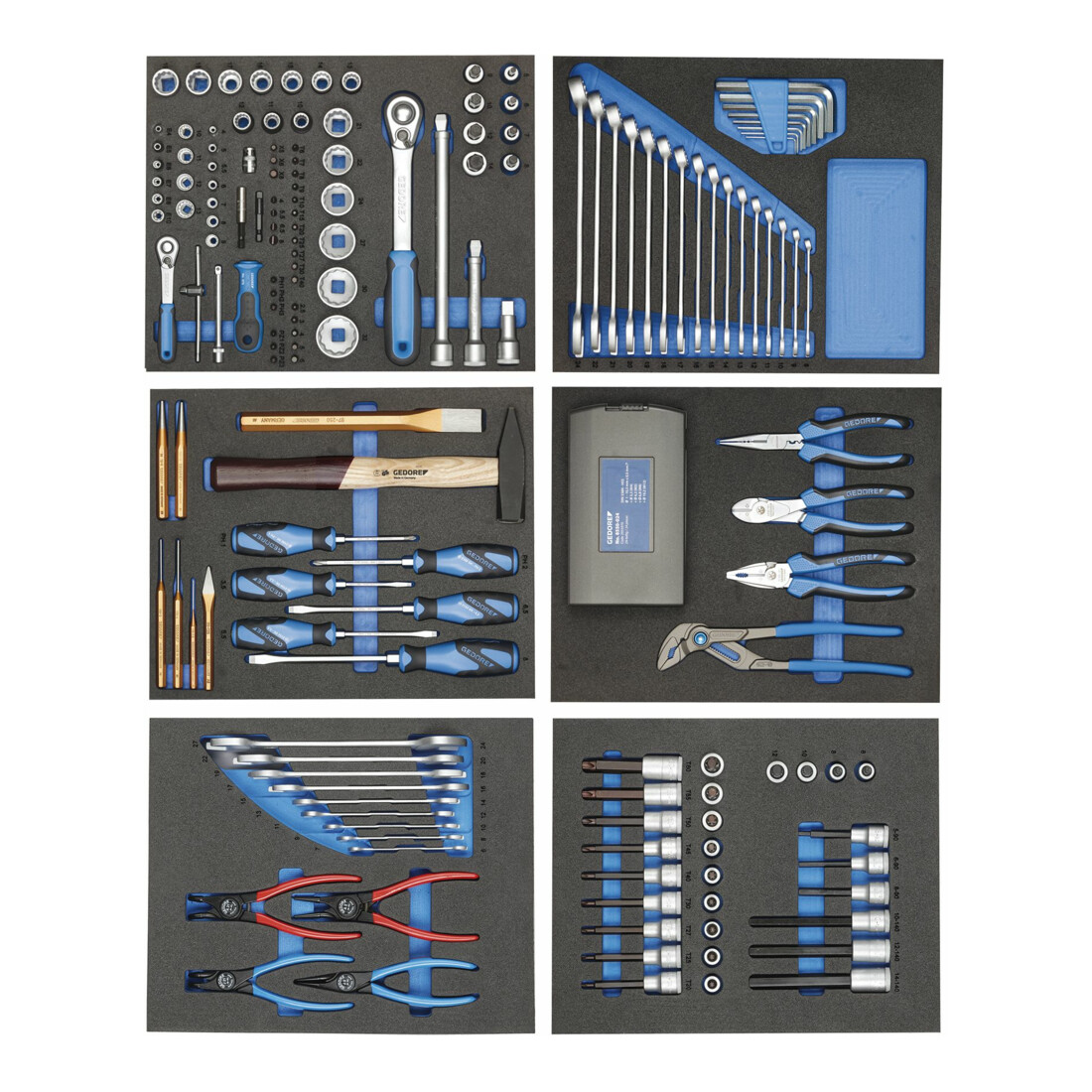 GEDORE Assortiment d'outils en modules d'outils de contrôle 190 pcs