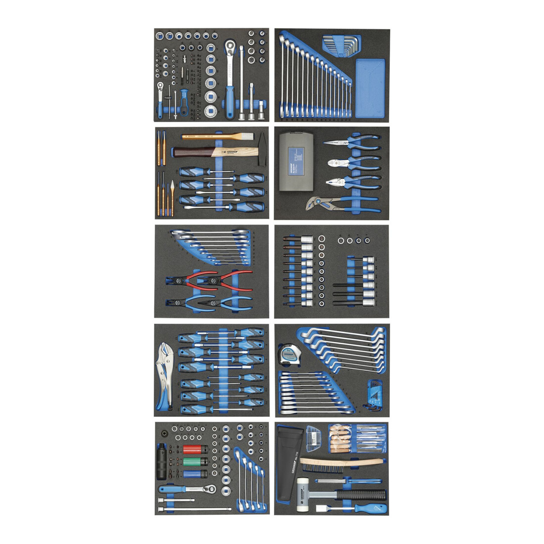 GEDORE Assortiment d'outils en modules d'outils de contrôle 308 pcs