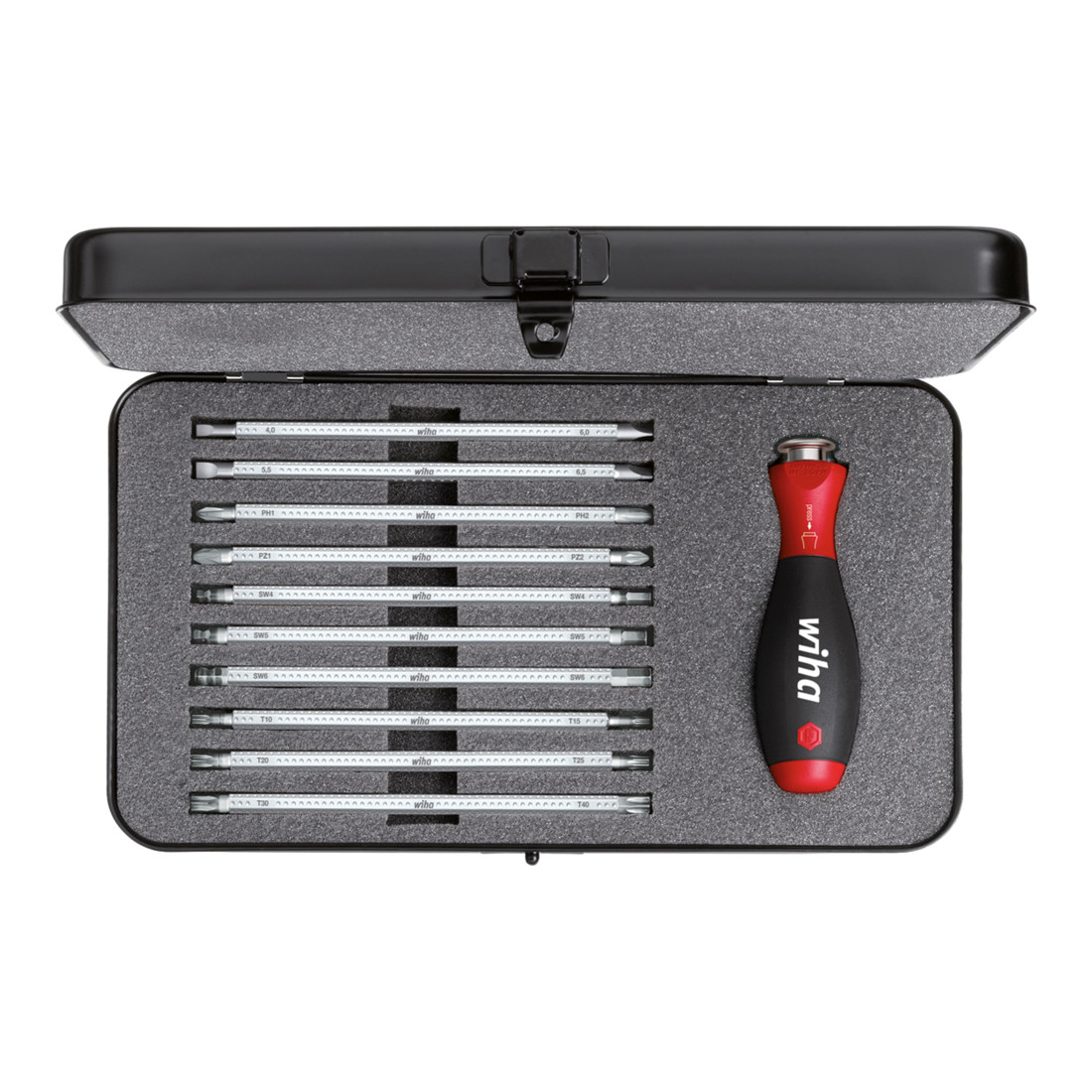 Wiha Jeu de tournevis avec lames interchangeables SYSTEM 6 mélangé 11 pcs (00623)