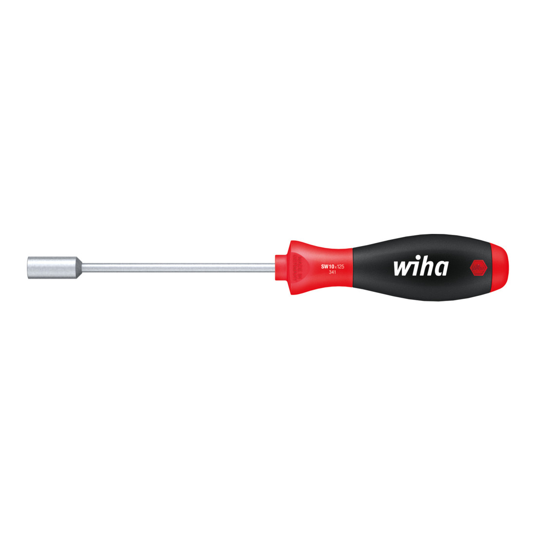 Wiha Tournevis SoftFinish® Tournevis à douille six pans avec lame ronde (01027) 11 mm x 125 mm