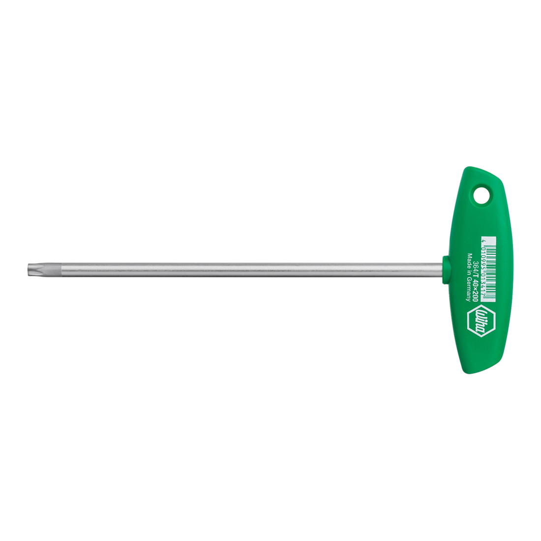 Wiha Clé mâle avec manche en T TX chromée mat (01345) T50 x 250 mm