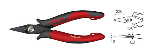 Wiha Pince pointue Electronic Tête étroite, courte forme droite (26801) 150 mm