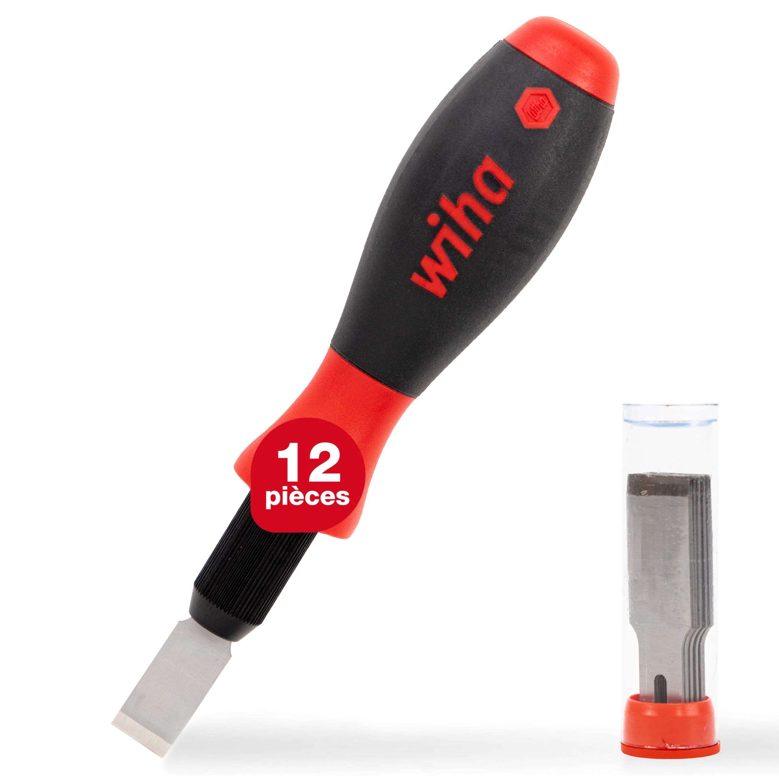 Wiha Universalschaber Set SoftFinish (schwarz/rot