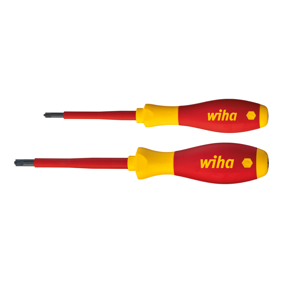 Wiha Jeu de tournevis SoftFinish® electric PlusMinus/Pozidriv, 2 pcs sous blister (32282)