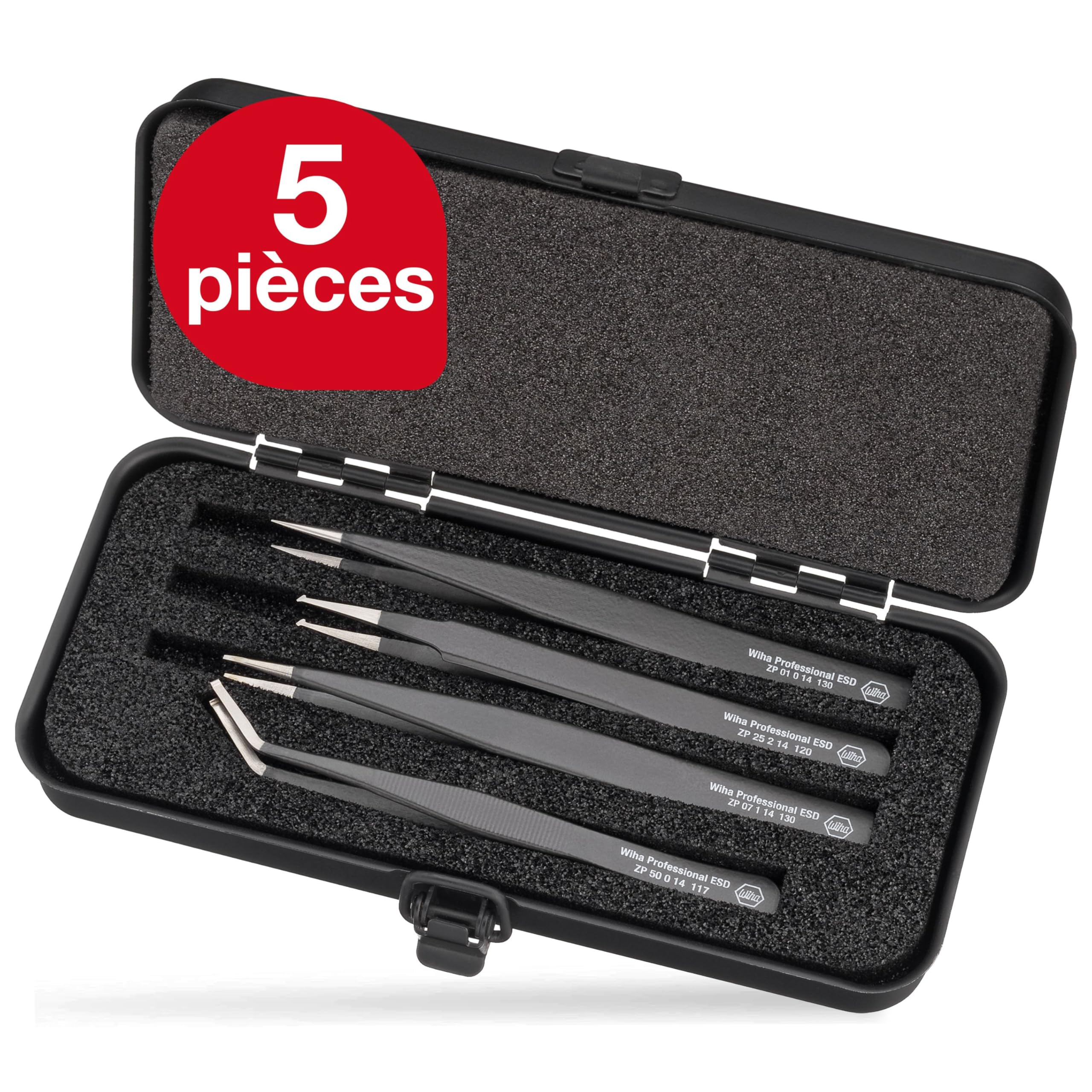 Wiha SMD-Pinzetten-Set Professional ESD
