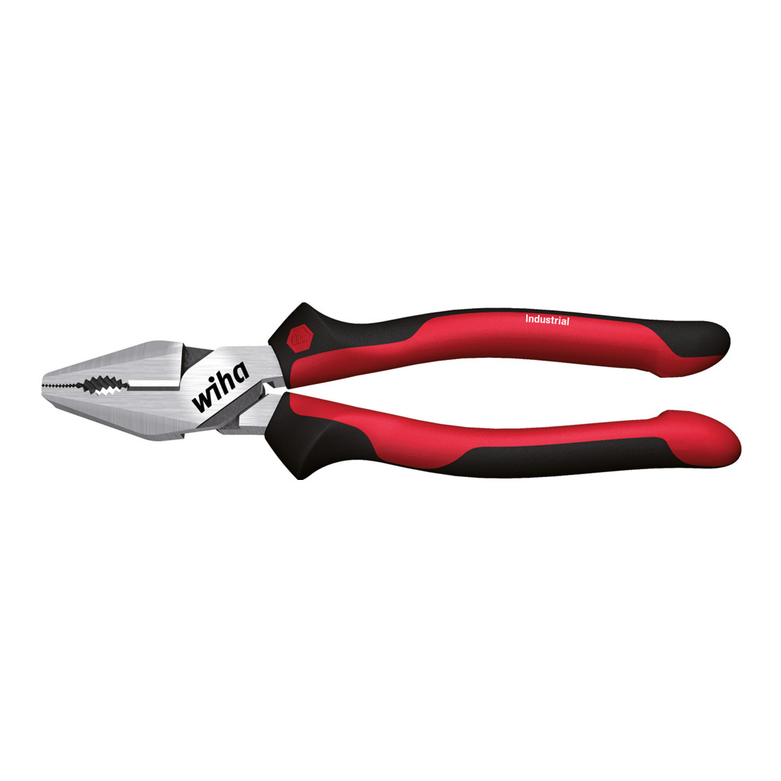 Wiha Pince universelle grande capacité Industrial avec DynamicJoint® et OptiGrip avec taillant extra long sous blister (34567) 225 mm