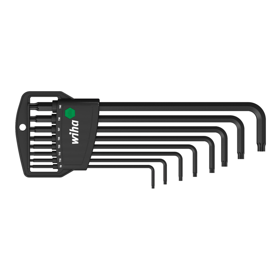 Wiha Jeu de clés mâles en étui Classic TORX®, 8 pcs, oxydé noir (34736)