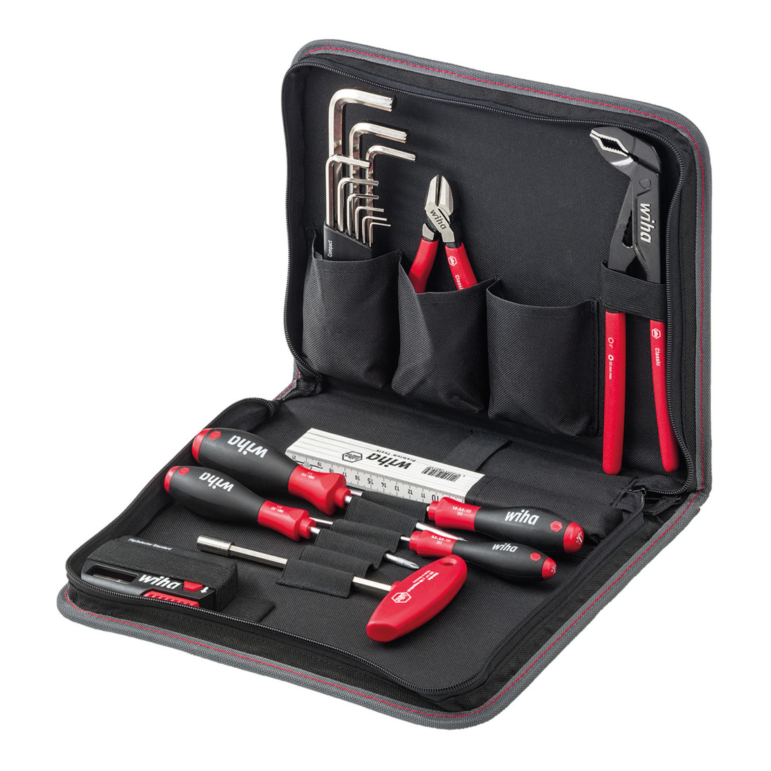 Wiha Jeu d'outils de mécanicien Mélangé, 30 pcs dans une trousse (36388)