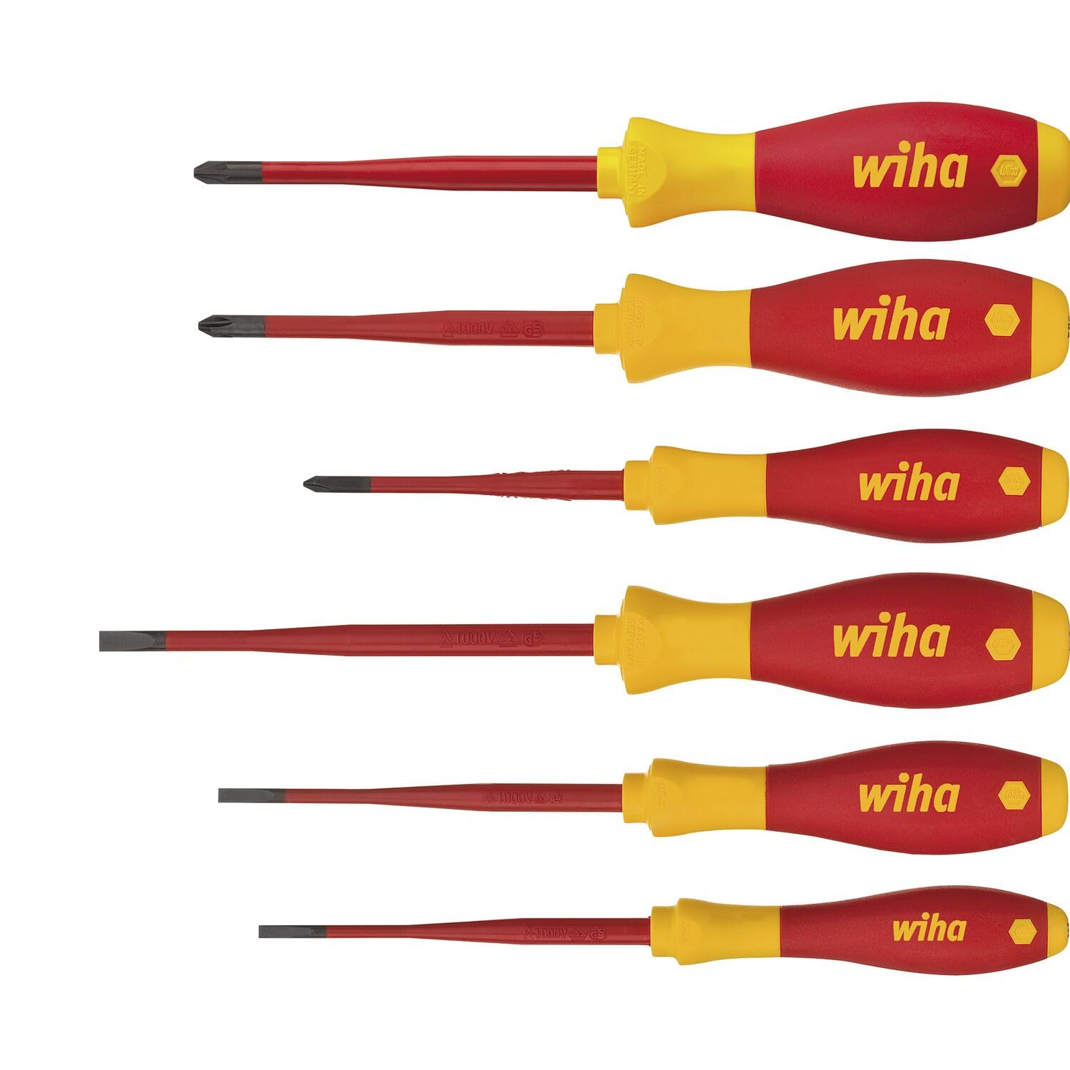 Wiha Schraubendreher-Set SoftFinish electric slimFix