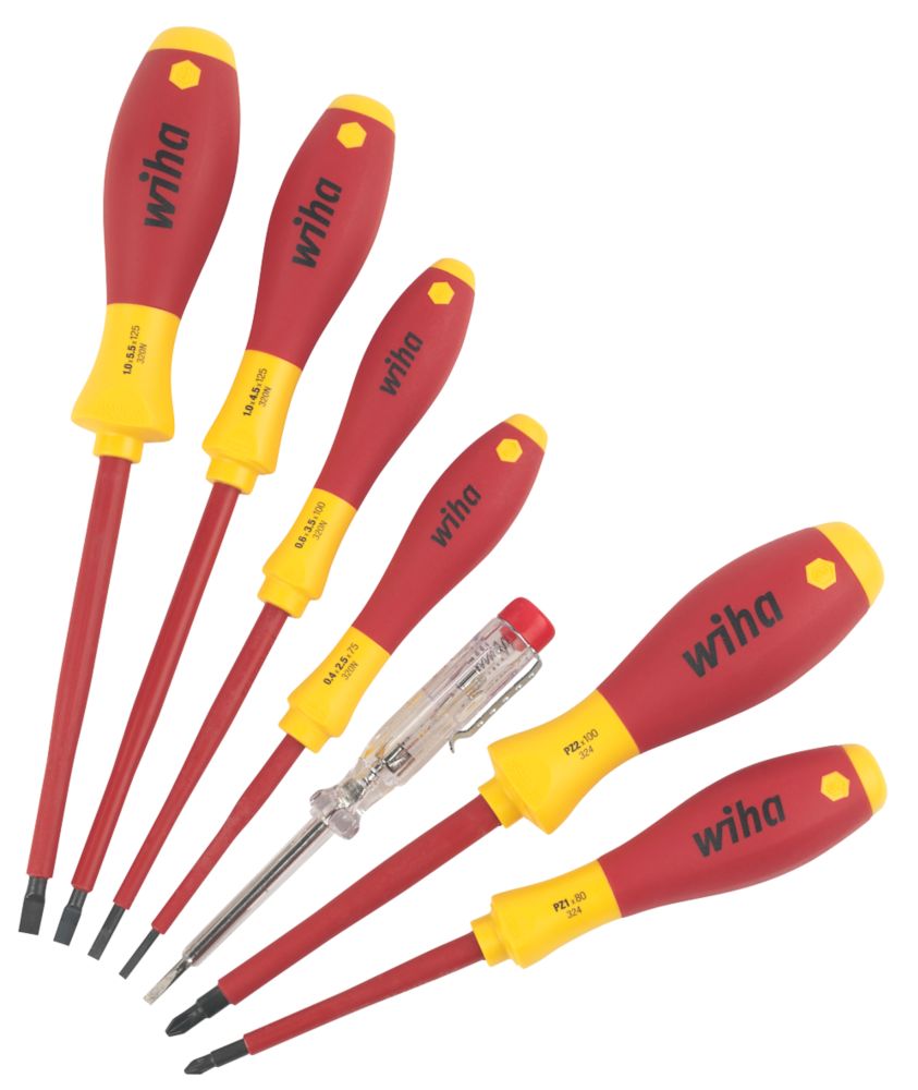 Wiha Assortiment de 7 tournevis VDE SoftFinish