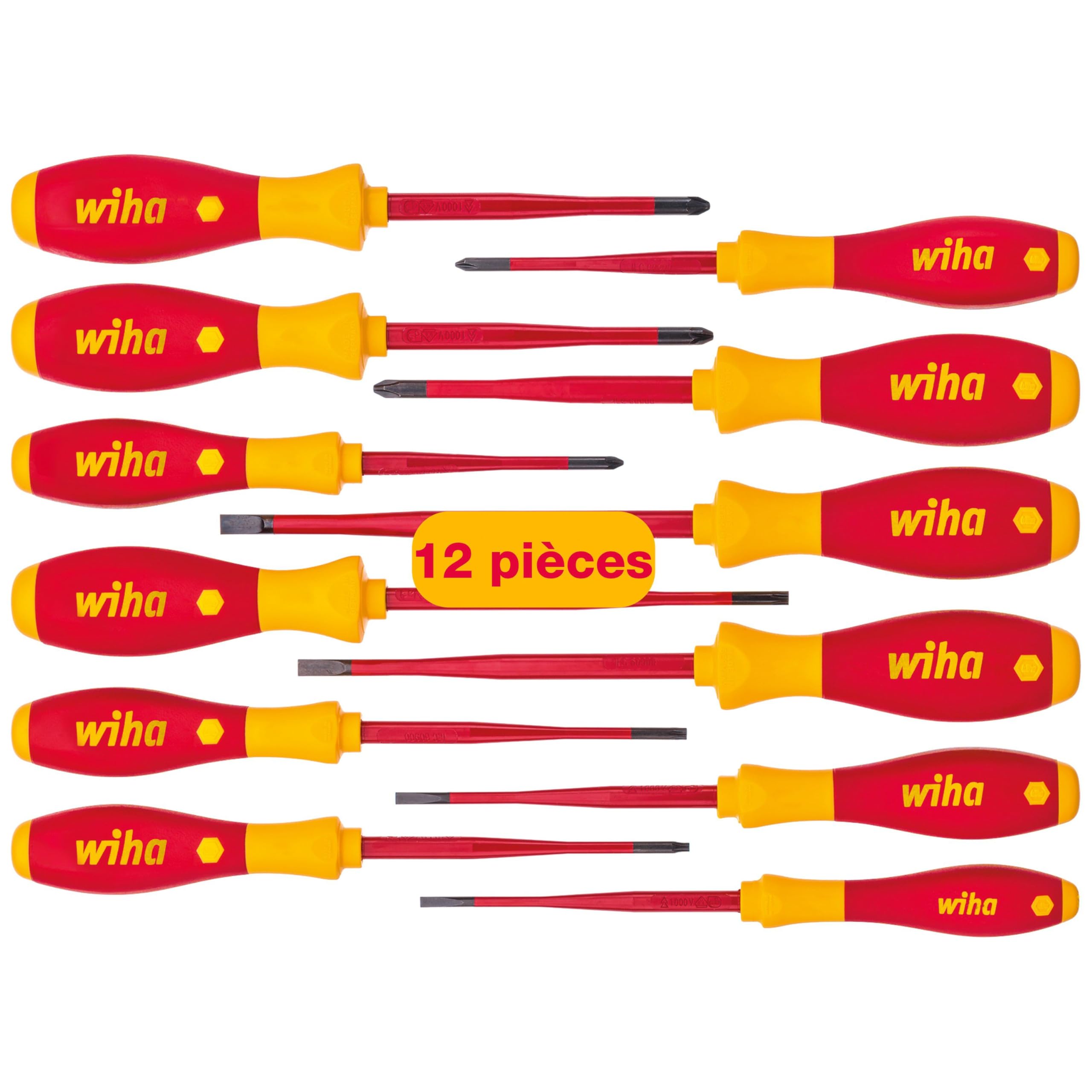 Wiha Jeu de tournevis 302 HK12 12 pces
