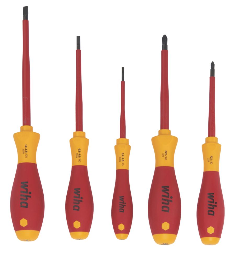Wiha Assortiment de 5 tournevis VDE SoftFinish