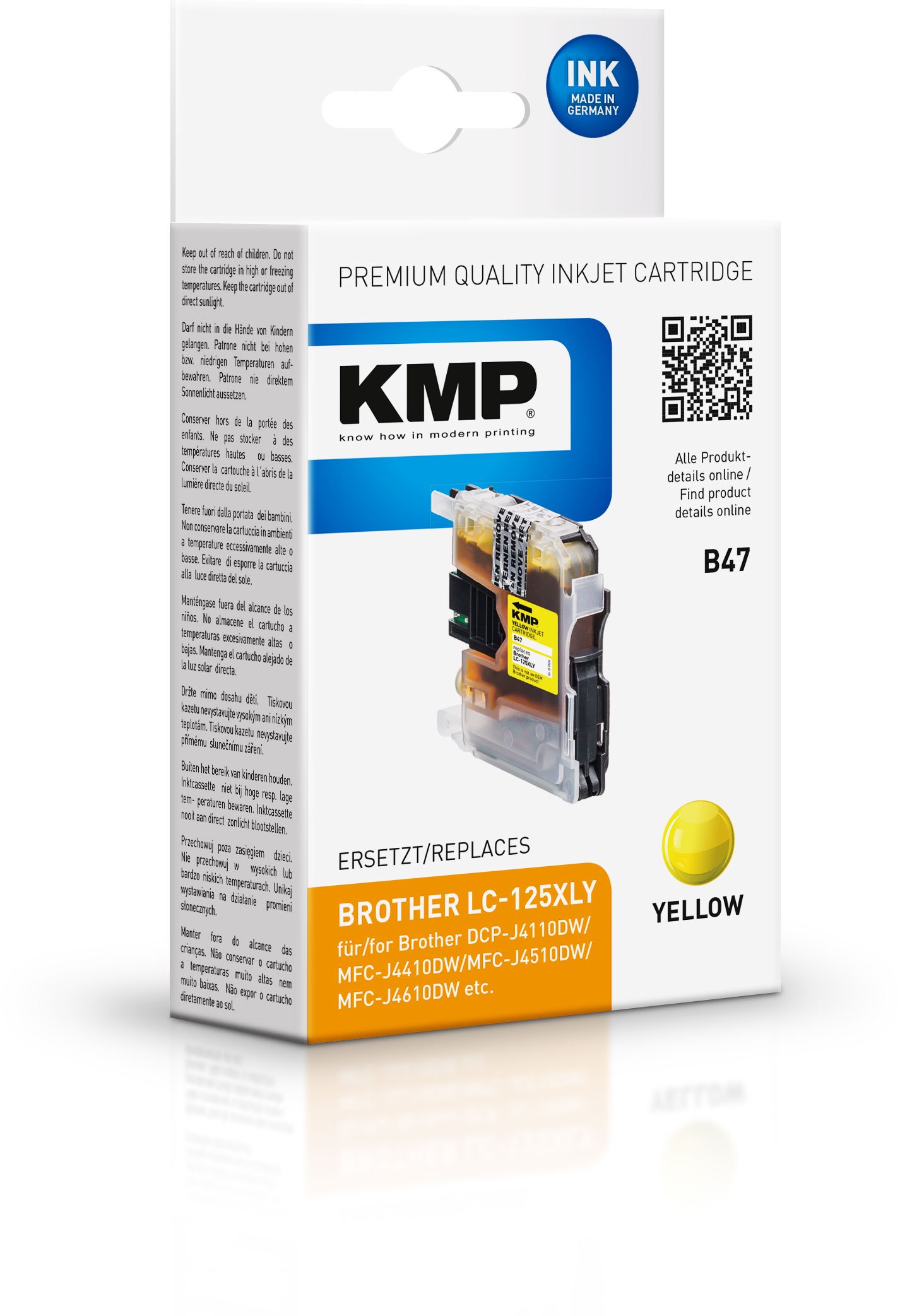 GENERIQUE Cartouche d'encre Compatible Brother LC123Y jaune 14ml