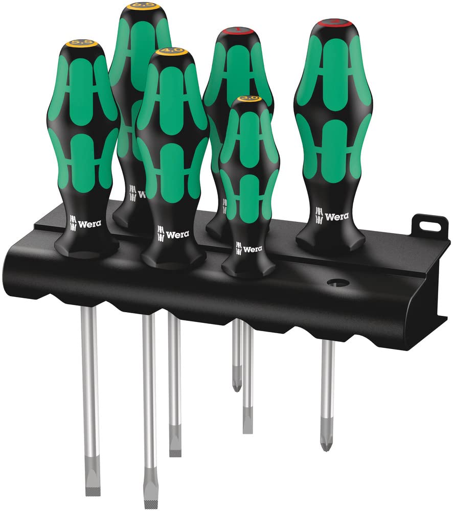 Wera Schraubendrehersatz Plus Lasertip + Rack 6-teilig 334/6