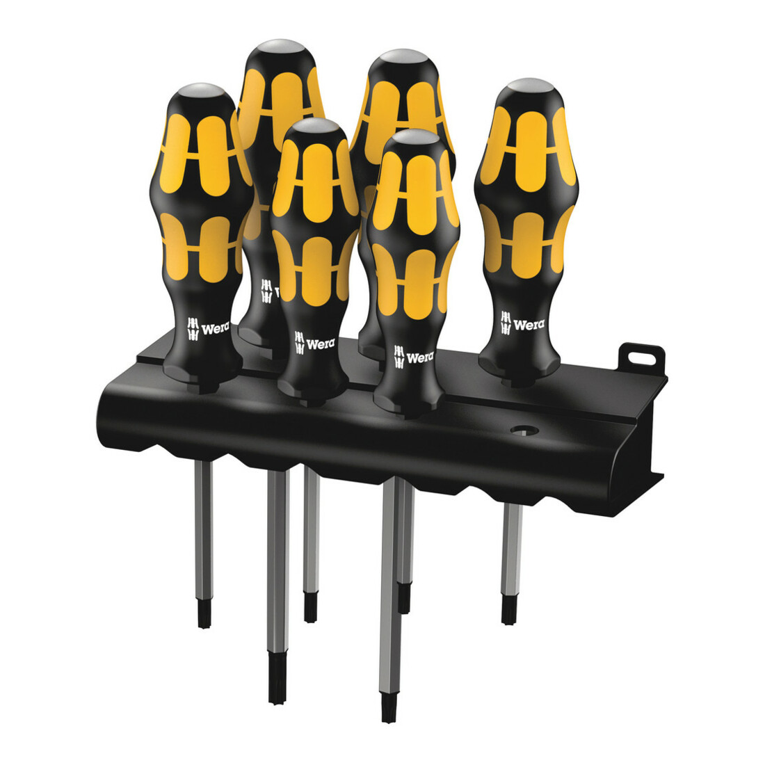 Wera 977/6 TORX® Jeu de tournevis Kraftform : le tournevis-burin + Rack, 6 pièces