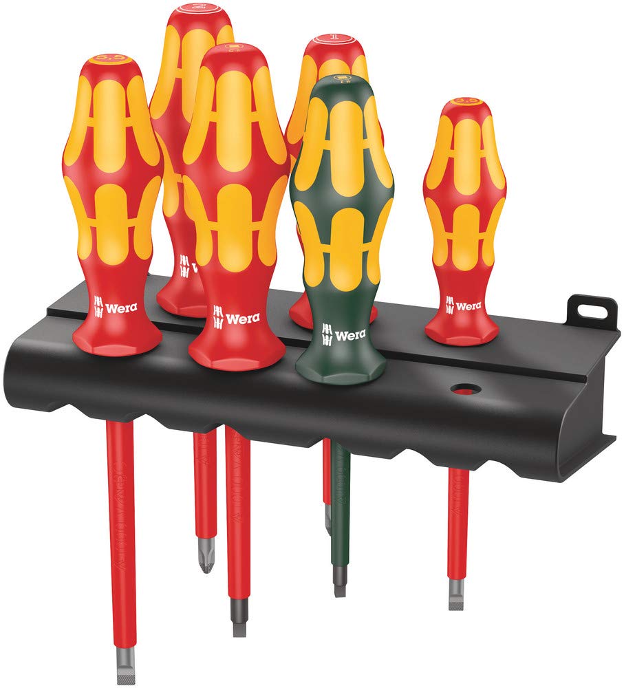 Wera 160 i/168 i/6 Schraubendrehersatz Kraftform Plus Serie 100 + Rack