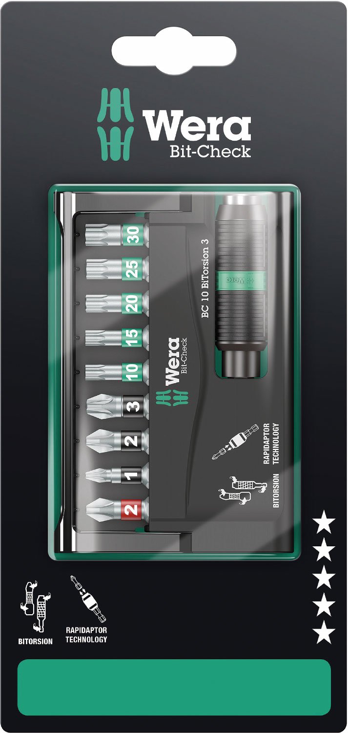 Wera Bit-Check 10 BiTorsion 3 SB