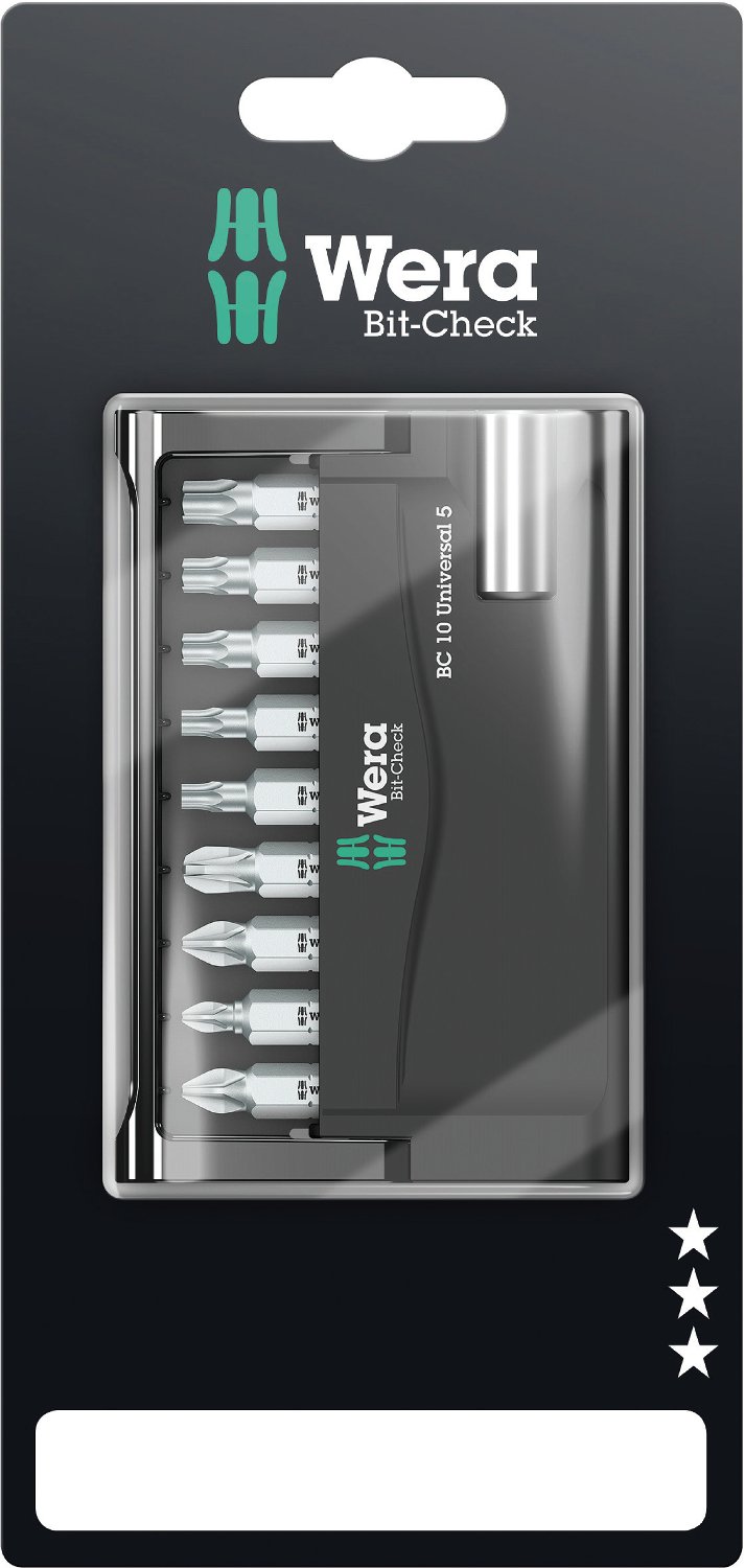 Wera Bit-Check 10 Universal 5 SB