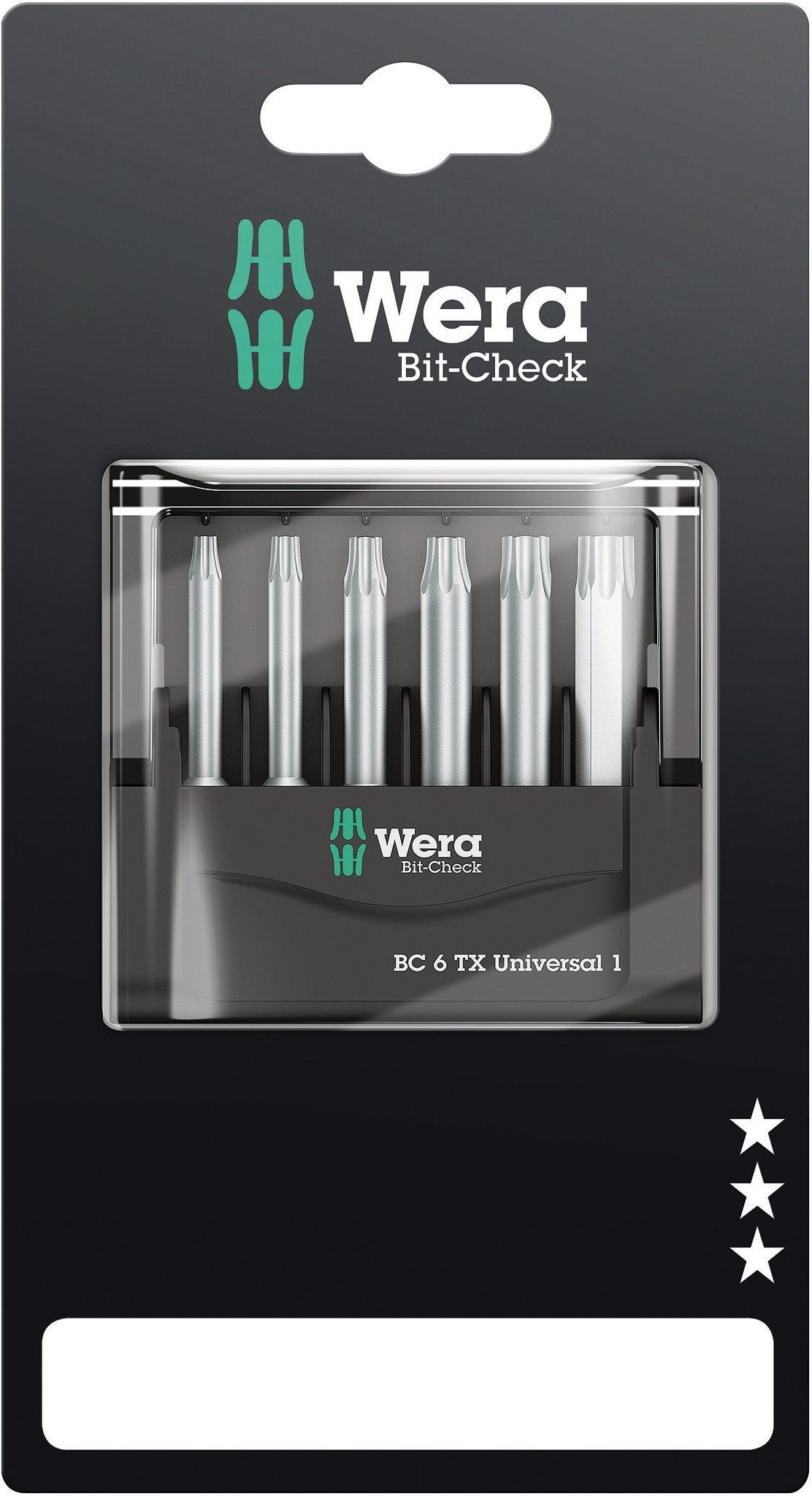 Wera Bit-Check 6 TX Universal 1 SB