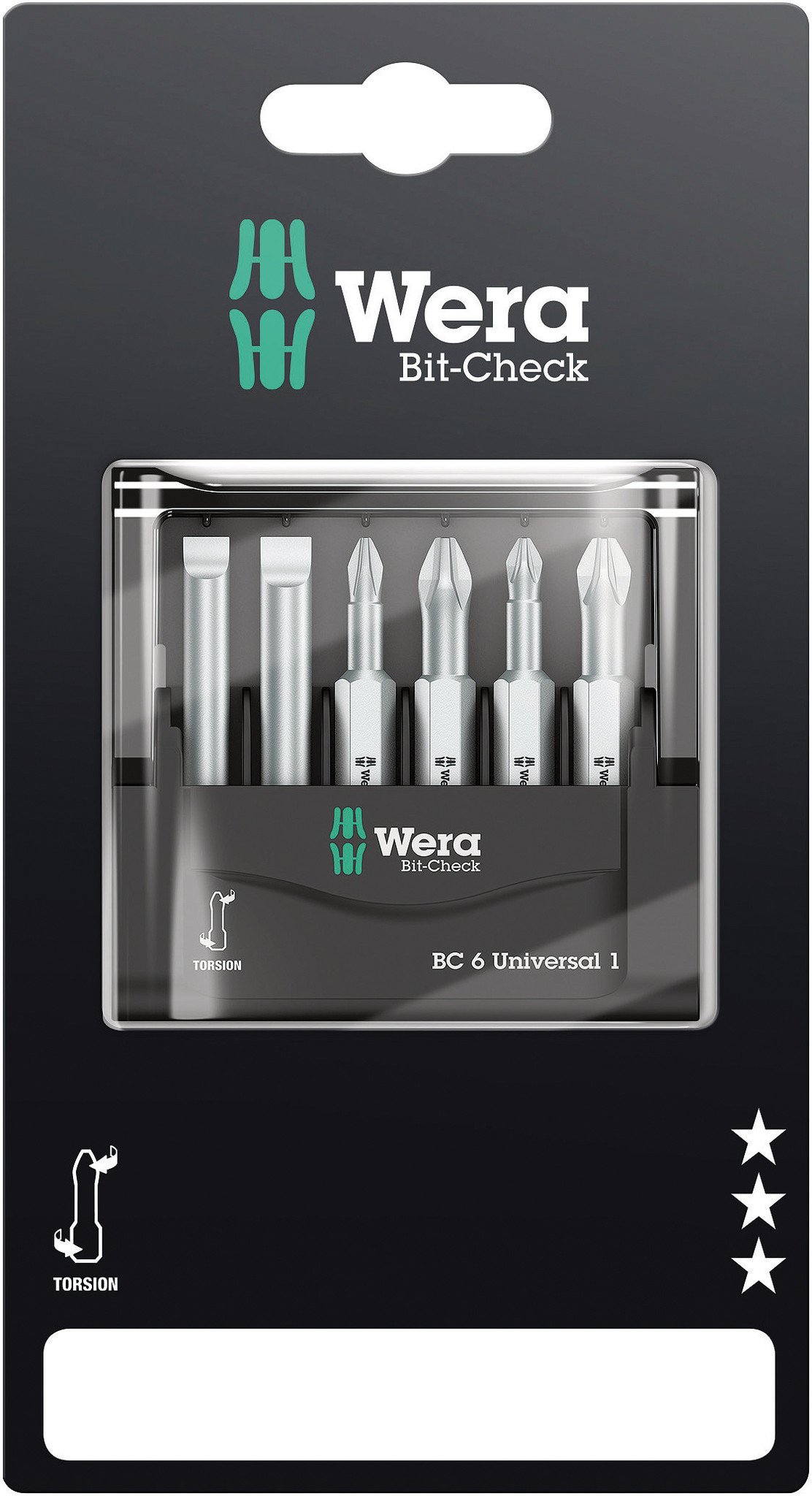 Wera Bit-Check 6 Universal 1 SB