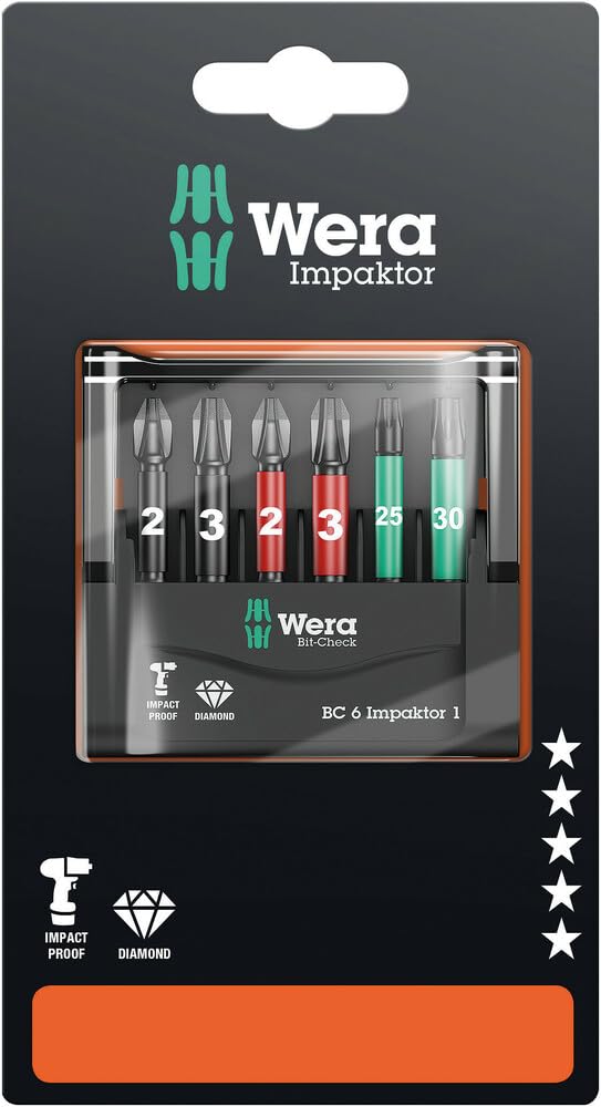 Wera Bit-Check 6 Impaktor 1 SB