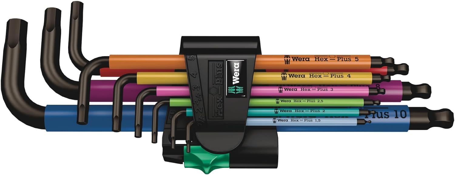 Wera 950/9 Hex-Plus Multicol 1 SB Winkelschlüsselsatz met BL