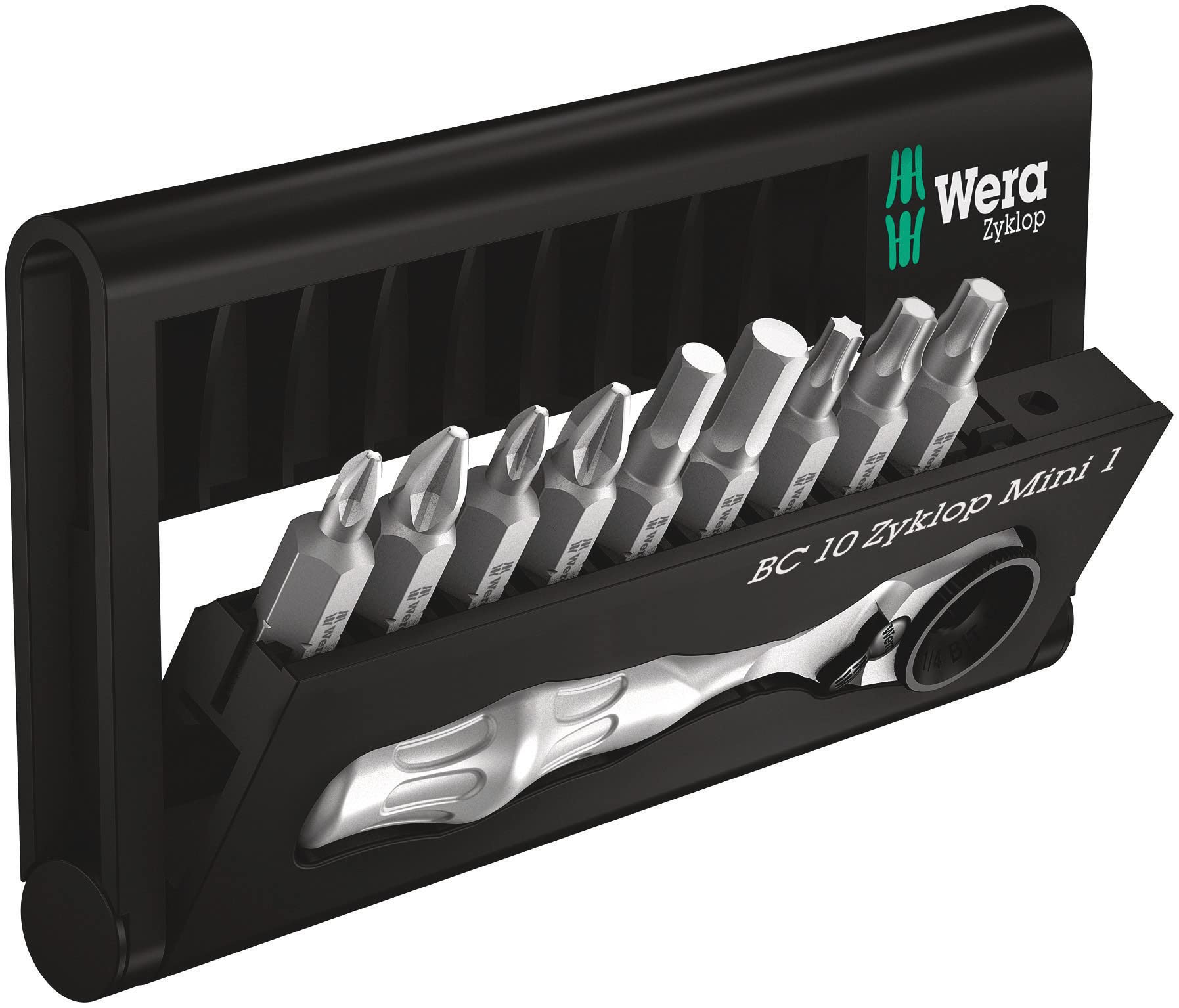 Wera Bit-Check 10 Zyklop Mini 1 Ratschenset, 10-teilig