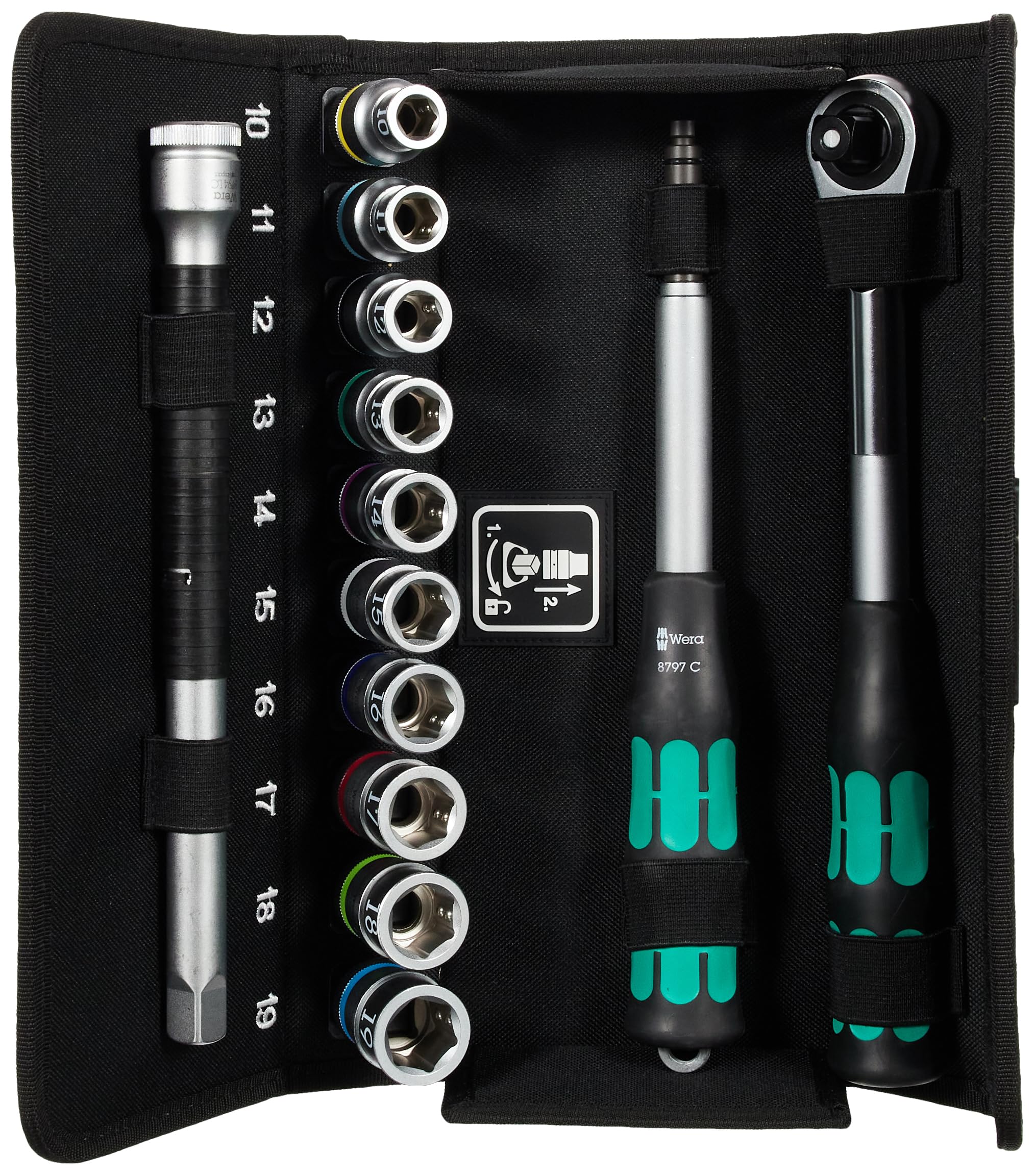Wera Zyklop Hybrid-Knarrensatz 8006 SC 1