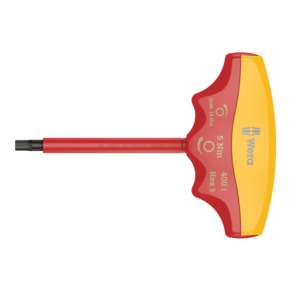 Wera 400 i VDE Hex Indicateur de couple isolé, 4 x 90 mm