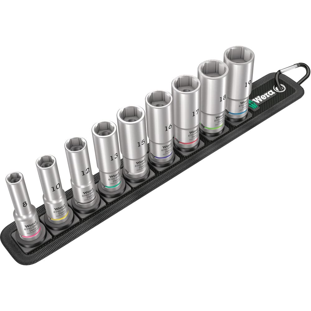 Wera Belt B Deep 1 Steckschlüsseleinsatz-Satz, 3/8