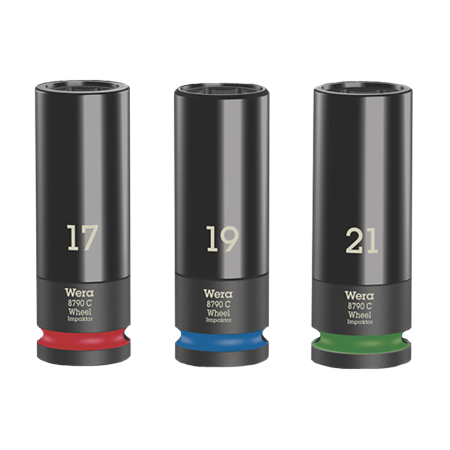 Wera Lot de 3 douilles 1/2