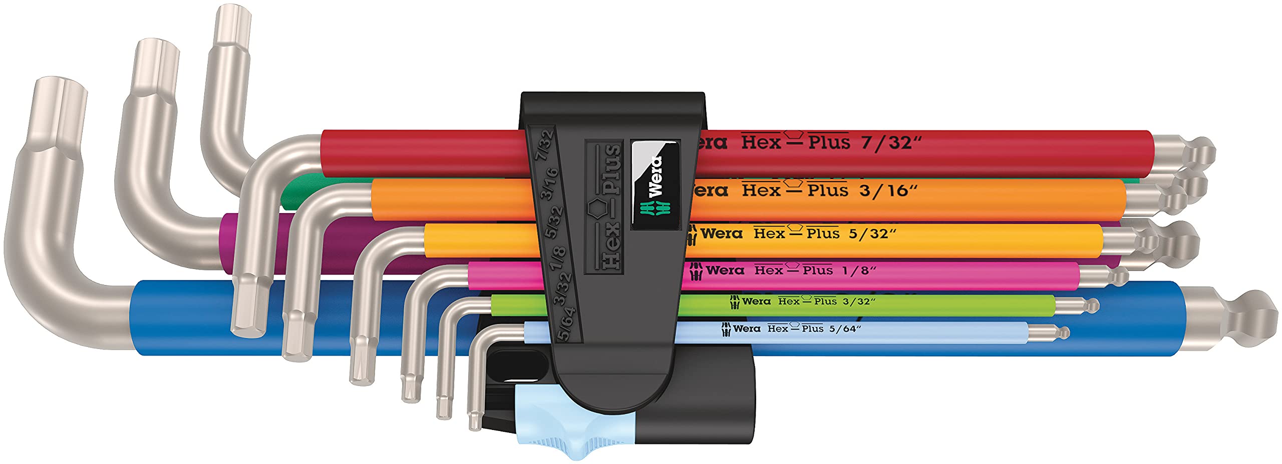 Wera 3950/9 Hex-Plus Multicolour Imperial Stainless 1 Winkelschlüsselsatz