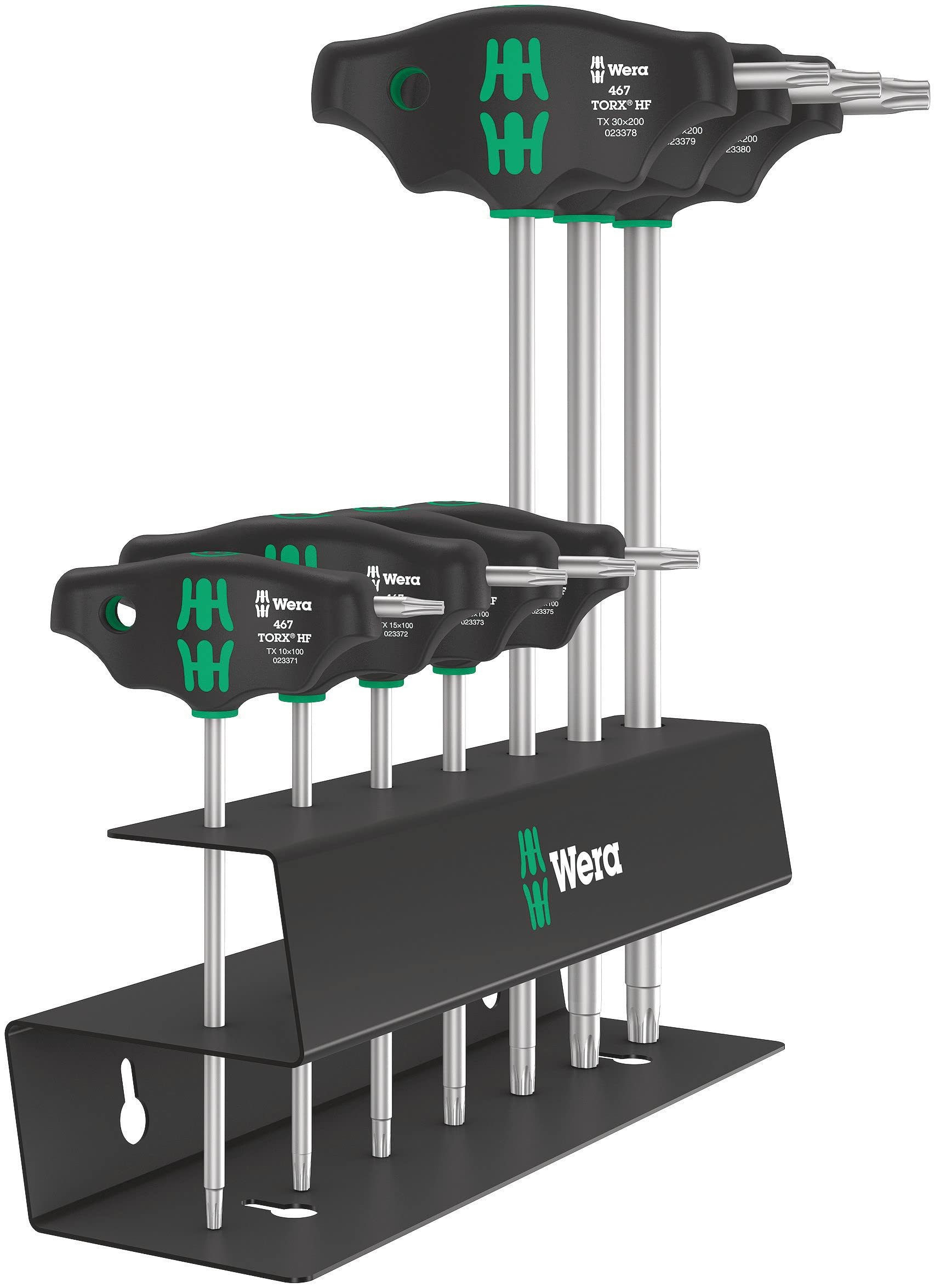 Wera 467/7 TORX HF Set 2 Quergriff-Schraubendreher + Rack