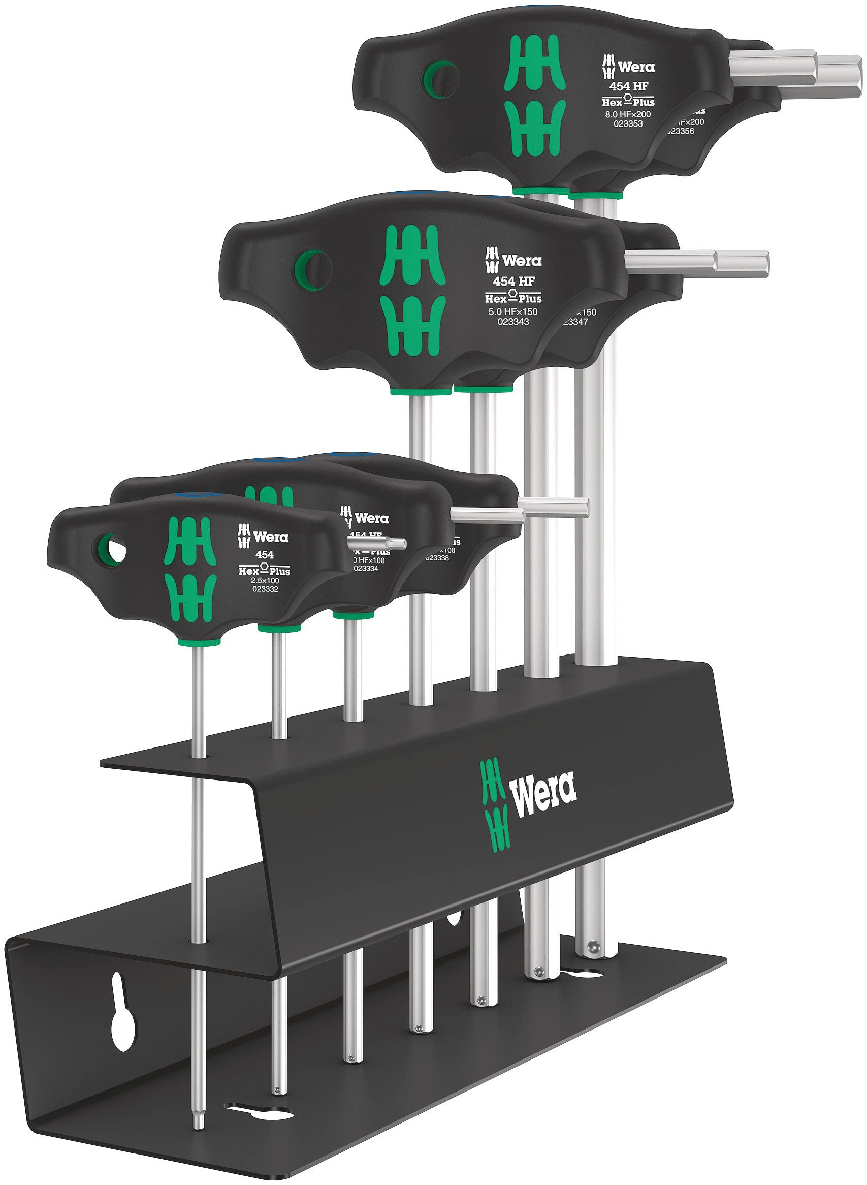 Wera 454/7 HF Set 2 Quergriff-Schraubendreher + Rack
