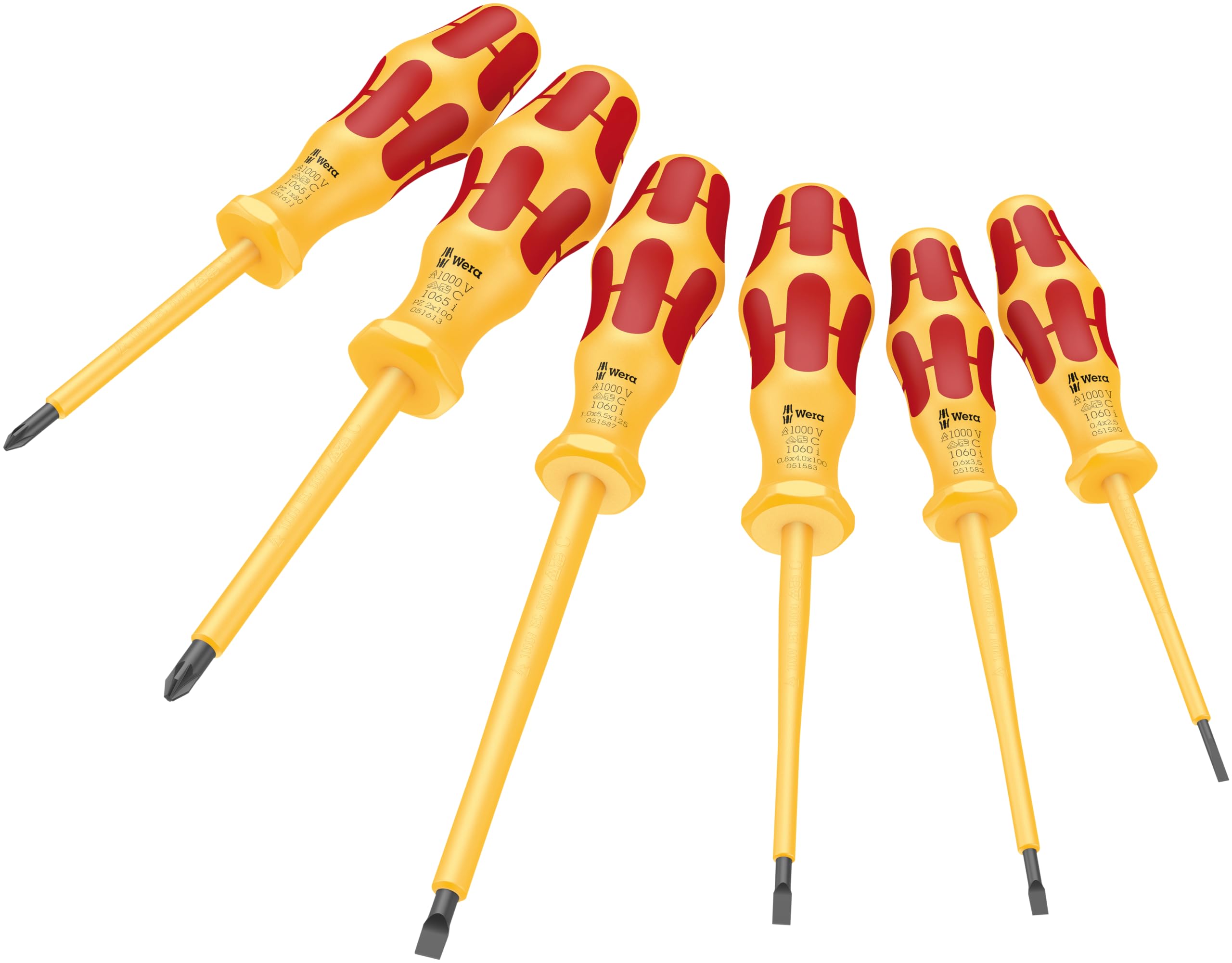 Wera 1060 i/1065 i/6 Schraubendrehersatz Kraftform VDE