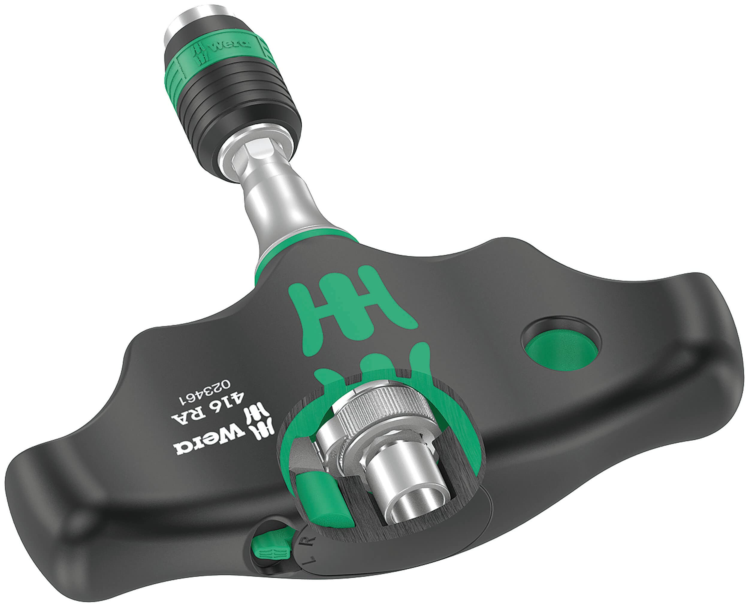 Wera 416 RA Quergriff-Bits-Handhalter avec Ratschenfunktion