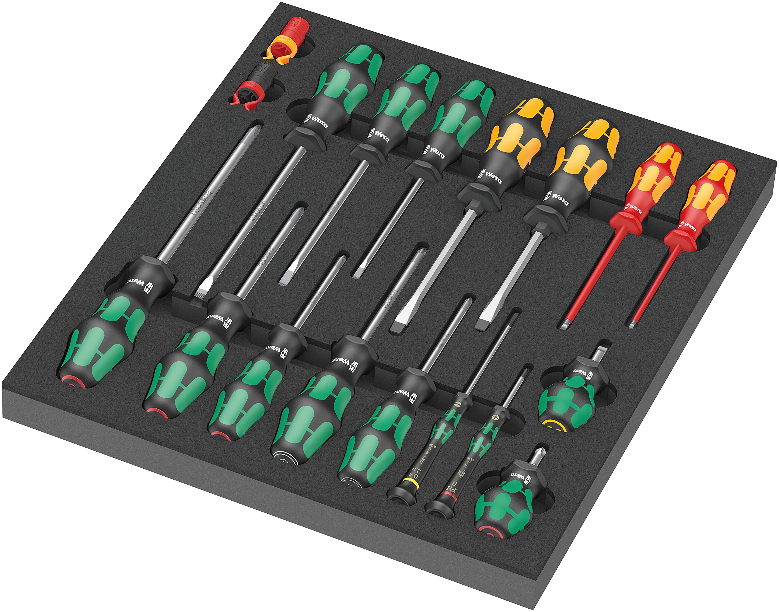 Wera 9710 Schaumstoffeinlage Schraubendreher Set 1