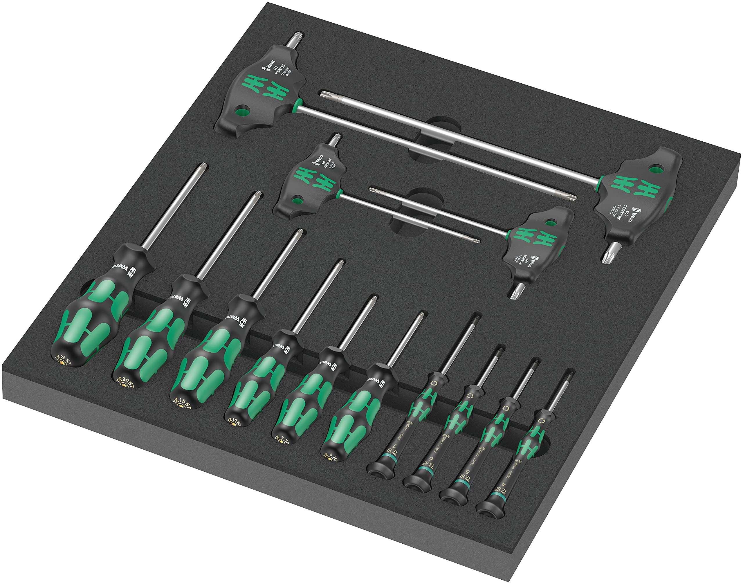 Wera 9712 Schaumstoffeinlage TORX« HF Schraubendreher Set 1