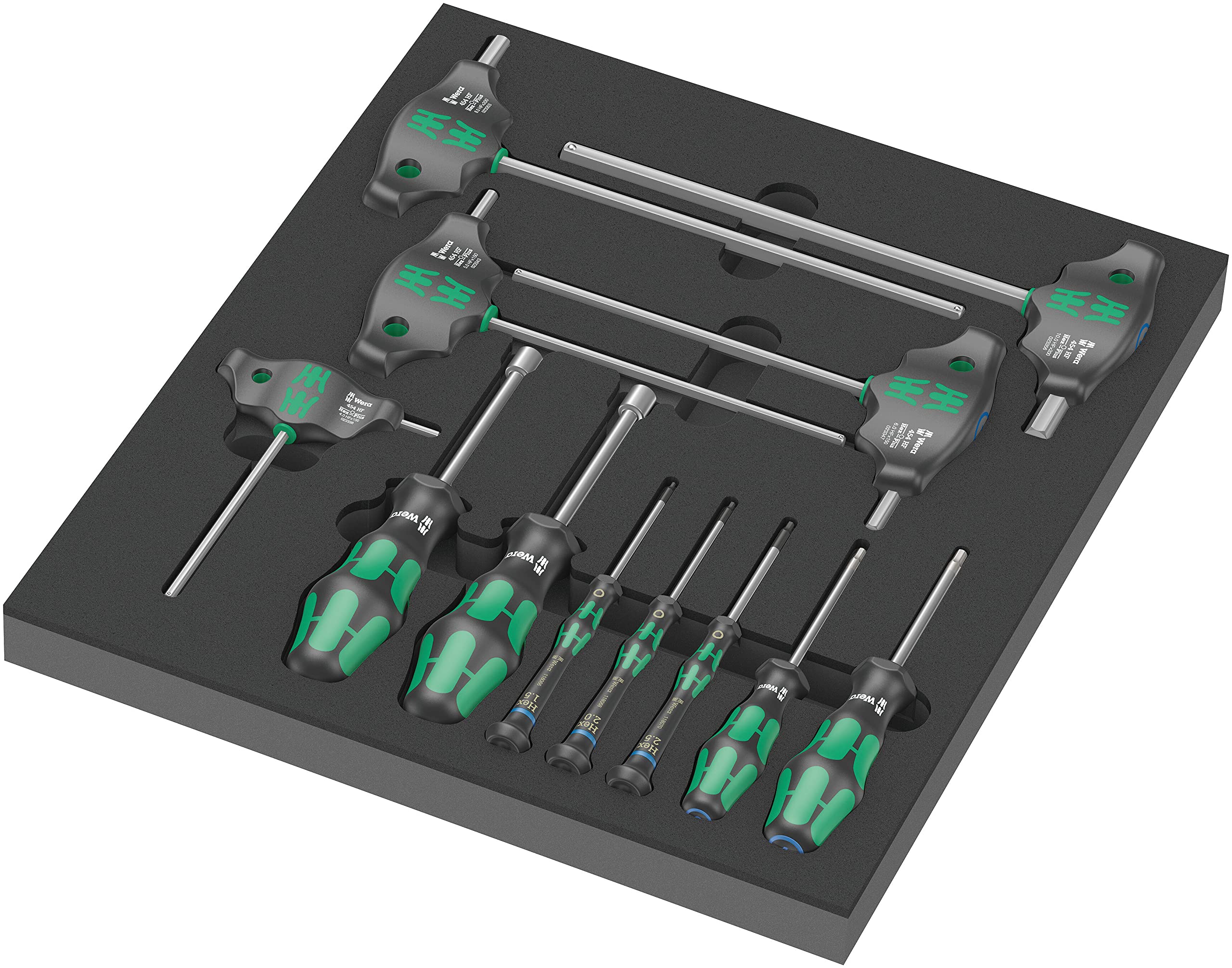Wera 9713 Schaumstoffeinlage Hex Schraubendreher Set 1