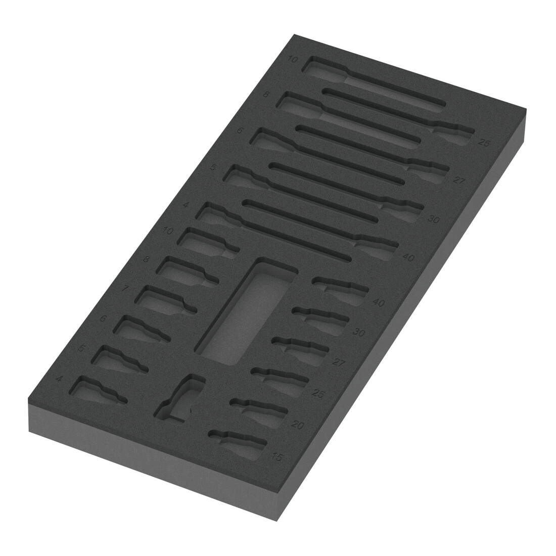 Wera 9823 Schaumstoffeinlage pour Zyklop B 3/8