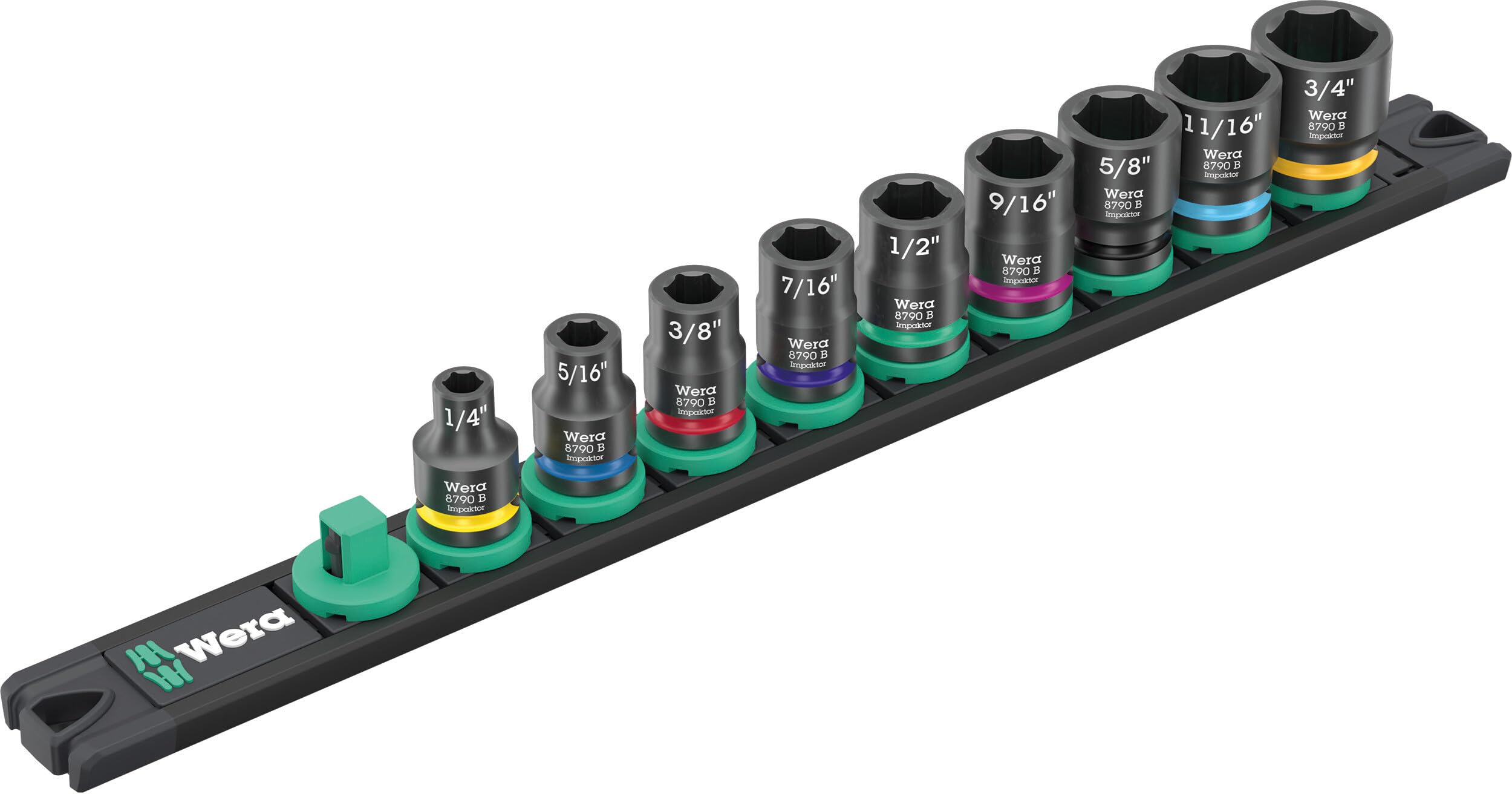 Wera 9608 Nuss-Magnetleiste B Impaktor Imperial 1