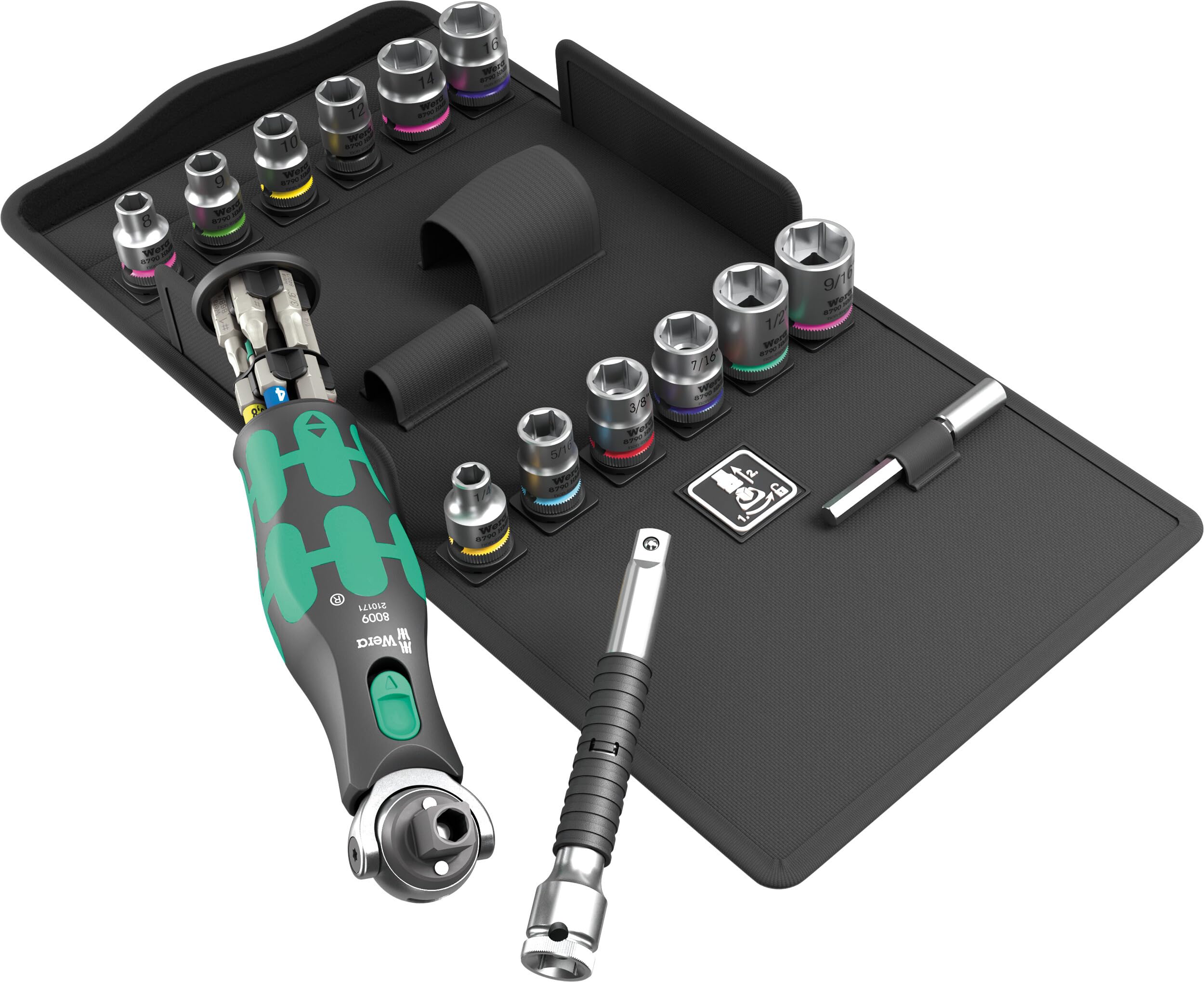 Wera 8009 Zyklop Pocket Set 4, 27-teilig