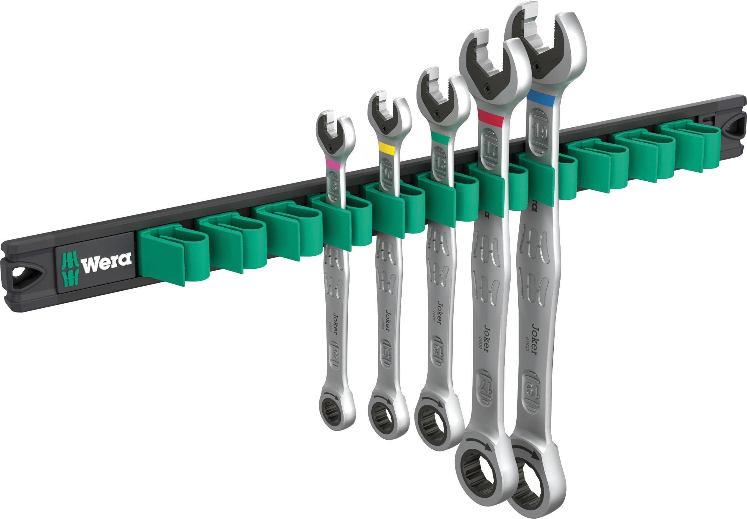 Wera 9631 Magnetleiste 6000 Joker 2 Maul-Ringratschen-Satz